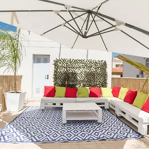 Ma1a-apt With Rooftops With Palms Close To Old Town Málaga